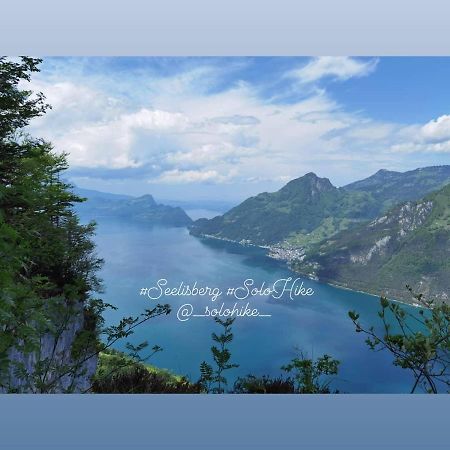 Schoene Ferienwohnung In Traumlage Fewo Solohike Seelisberg Buitenkant foto