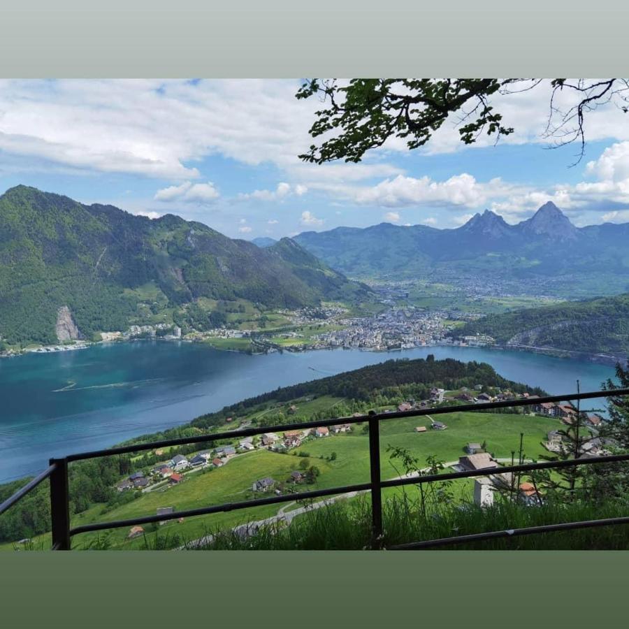 Schoene Ferienwohnung In Traumlage Fewo Solohike Seelisberg Buitenkant foto